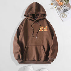 Printed Hooded Sweatshirt – Women's Casual Pullover