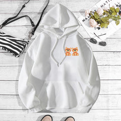 Printed Hooded Sweatshirt – Women's Casual Pullover