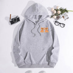 Printed Hooded Sweatshirt – Women's Casual Pullover