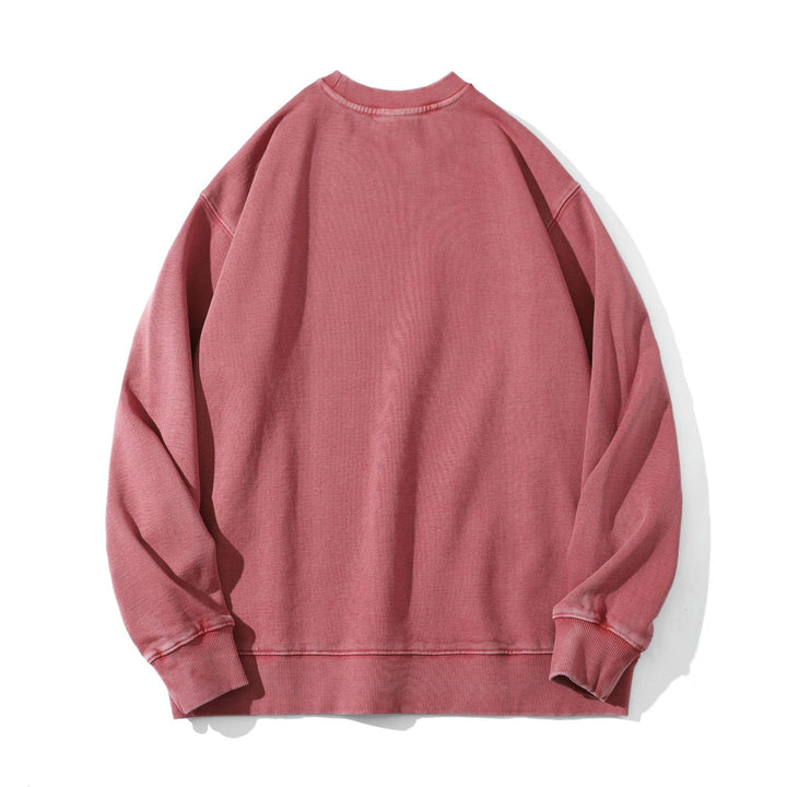 Sweatshirt with Letter Embroidery Design – Minimalist