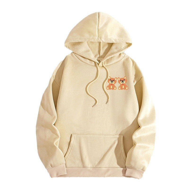 Printed Hooded Sweatshirt – Women's Casual Pullover