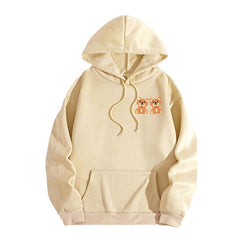 Printed Hooded Sweatshirt – Women's Casual Pullover